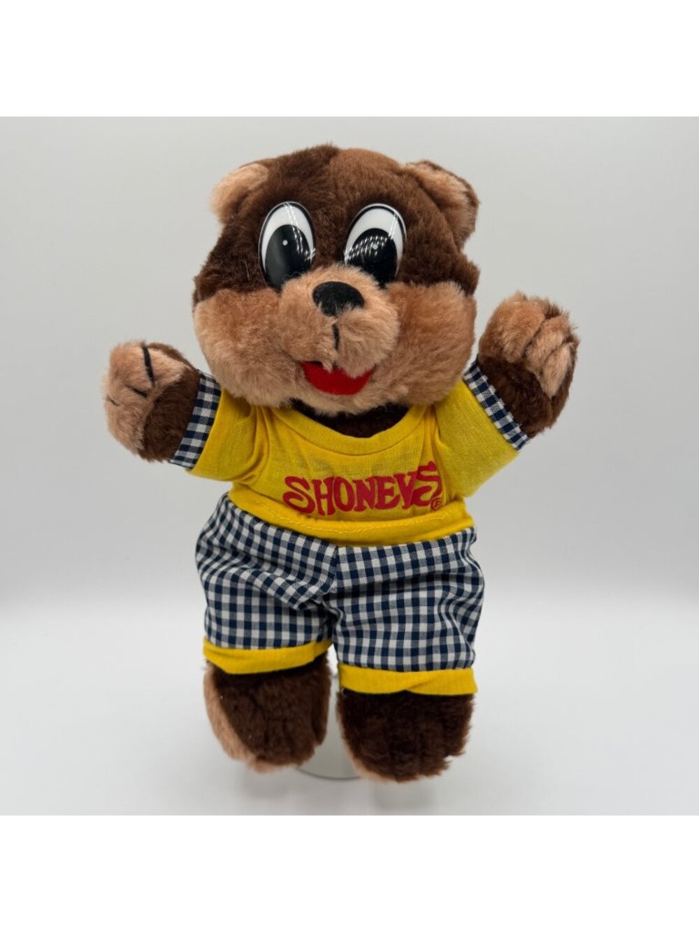 Shoney's Restaurant Brown Shoney Teddy Bear 10” Stuffed Plush Animal
